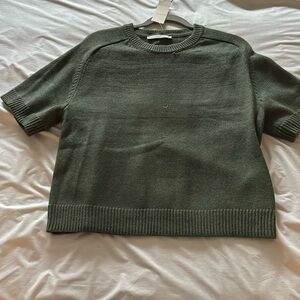 Abercrombie & Fitch Olive Green Sweater